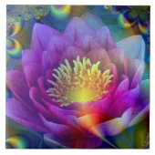 Heilige bloem van vrede en liefde tegeltje (Voorkant)