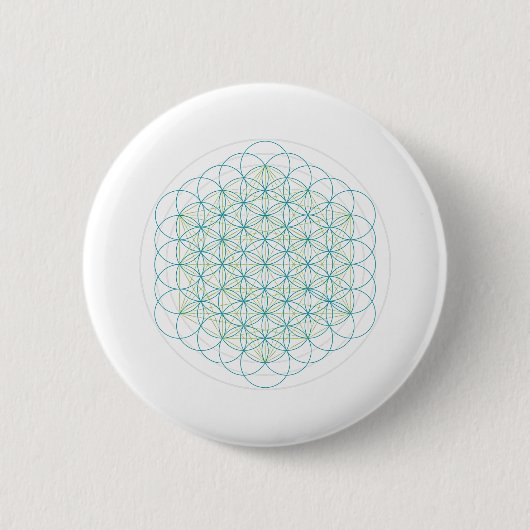 Heilige bloemen ronde button 5,7 cm (Voorkant)