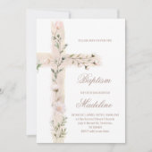 Heilige bloemenkruis doop kaart (Voorkant)