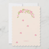 Heilige Bloemfoto religieuze uitnodiging (Achterkant)