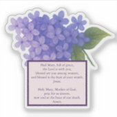Heilige Bloesems Sering - Ave Maria Sticker (Voorkant)