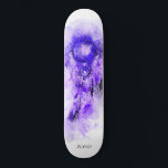 *~* Heilige Boho Tribal Shamanic Dream Catcher Persoonlijk Skateboard<br><div class="desc">* Westerne BOHO Amerikaanse Waterverf Abstracte Dream Catcher Journey met mooie veren als een sjamanistische symbool voor een Native American Spiritueel Healer of BOHEMIAM ontwerp. * . *** De kleuren zijn meestal diep Amethyst PAARSE op WIT. Deze op spirit gebaseerde esoterische populaire boho creative abstracte moderne dromenvanger en veren ontwerp...</div>