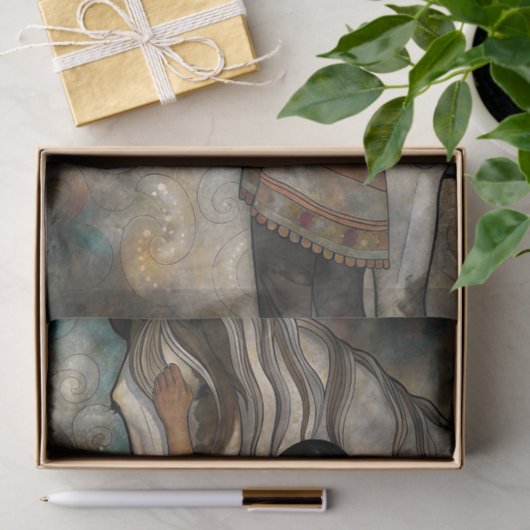 Heilige Bond Paard Decoupage Tissuepapier (Geschenk)