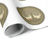 Heilige Boom des Levens Keltische Kunst Cadeaupapier (Rol Hoek)