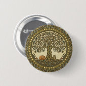 Heilige Boom des Levens Keltische Kunst Ronde Button 5,7 Cm (Voorkant /achterkant)