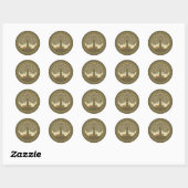 Heilige Boom des Levens Keltische Kunst Ronde Sticker (Vel)