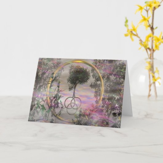 Heilige Boom Kaart (Gele Bloem)