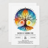 Heilige Boom van het Leven Verjaardag Kaart (Voorkant / Achterkant)