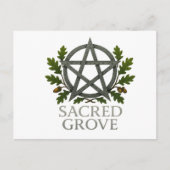 Heilige Bos Pentagram Wicca Briefkaart (Voorkant)