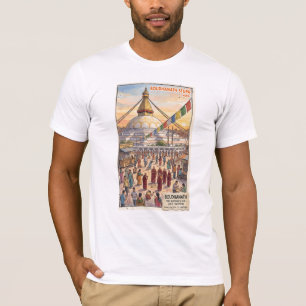 Heilige Boudhanath Stupa Ogen van Boeddha Nepalese T-shirt