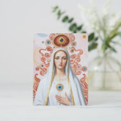 Heilige boze oogbescherming Maria Briefkaart (Staand voorkant)