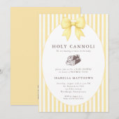Heilige Cannoli Boog Baby Shower Kaart (Voorkant / Achterkant)