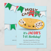Heilige Cannoli! Cute Boy's Birthday Party Kaart (Voorkant / Achterkant)