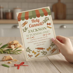 Heilige Cannoli! Eerste verjaardag Kaart