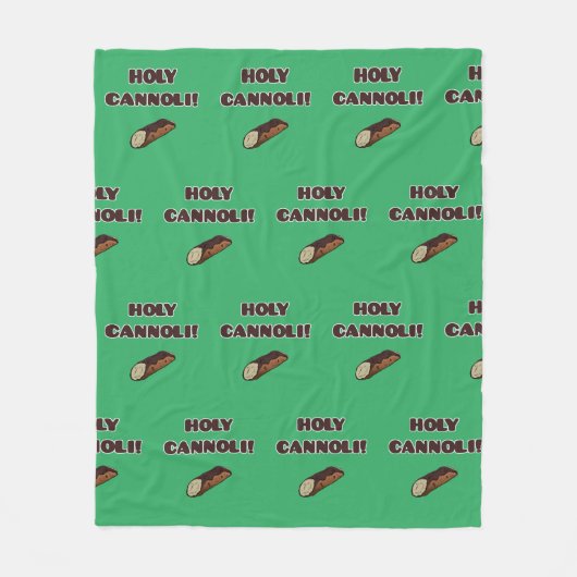 Heilige Cannoli Funny Food Italy Fleece Deken (Voorkant)