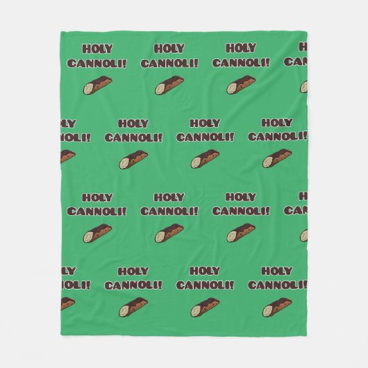 Heilige Cannoli Grappig Eten Italiaans Fleece Deken (Voorkant)