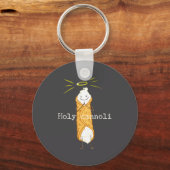 Heilige Cannoli Grappige Italiaans-Amerikaanse Cad Sleutelhanger (Voorkant)