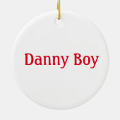 Heilige Cannoli Grappige Italiaanse Rode Kerstmis Keramisch Ornament (Achterkant)