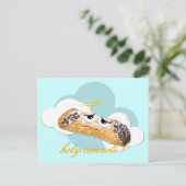 Heilige cannoli! humoristisch briefkaart (Staand voorkant)