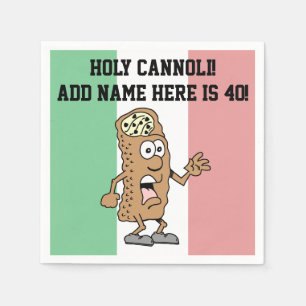 Heilige Cannoli iemand is 40 grappige Italiaan Nap Servet