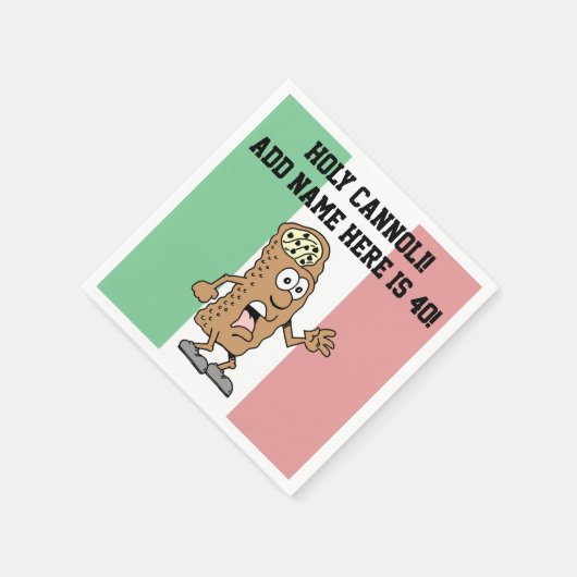 Heilige Cannoli iemand is 40 grappige Italiaan Nap Servet (Hoek)