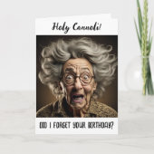 Heilige Cannoli, ik ben je verjaardag vergeten Kaart (Voorkant)