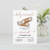 Heilige Cannoli Modern Birthday Party Kaart (Staand voorkant)