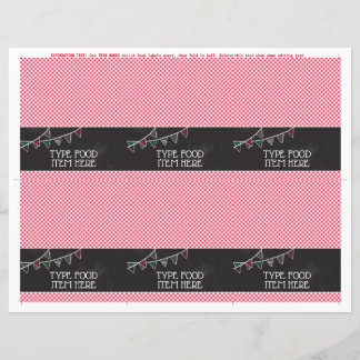 Heilige Cannoli Party Food Labels | Buffetlabels