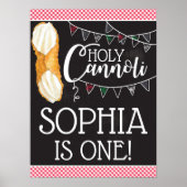 Heilige Cannoli Party Teken, Italiaans thema Verja Poster (Voorkant)
