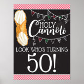 Heilige Cannoli Party Teken, Italiaans thema Verja Poster (Voorkant)