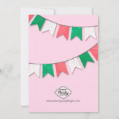 Heilige Cannoli! Schattige verjaardagsfeestje voor Kaart (Achterkant)