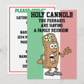 Heilige Cannoli Vlag van de Italiaanse Gezinsheren Kaart (Voorkant / Achterkant)