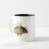 Heilige Carp! Tweekleurige Koffiemok (Voorkant links)