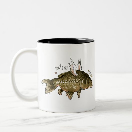 Heilige Carp! Tweekleurige Koffiemok (Links)