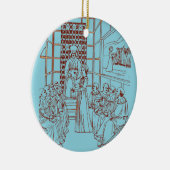 Heilige Catharina in conflict met geleerden - Maso Keramisch Ornament (Rechts)