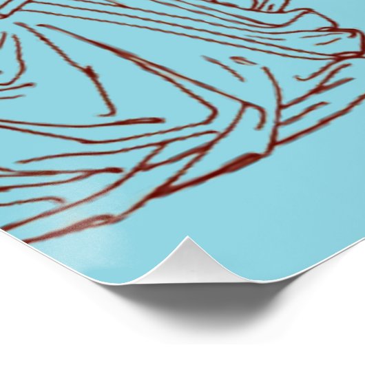 Heilige Catharina in conflict met geleerden - Maso Perfect Poster (Hoek)