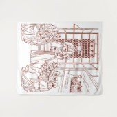 Heilige Catharina in conflict met geleerden - Maso Wandkleed (Voorkant (horizontaal))