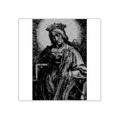 Heilige Catharina van Alexandrië door Lucas van Le Rubberstempel (Afrduk)