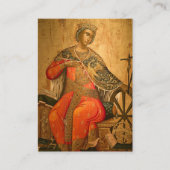 Heilige Catharina van Alexandrië Orthodoxe Gebed K Plaatskaartje (Voorkant)