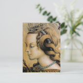 Heilige Catharina van Alexandrië Parchment Briefkaart (Staand voorkant)