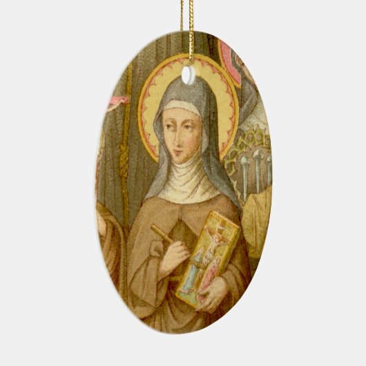 Heilige Catharina van Bologna (SAU 027) Keramisch Ornament (Rechts)