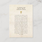 Heilige Catharina van Siena Rooms-Katholieke Kaart Plaatskaartje (Achterkant)