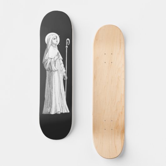 Heilige Catharina van Siena Virgin Persoonlijk Skateboard (Voorkant)