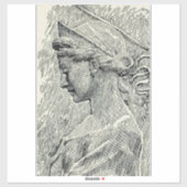 Heilige Cecilia Maagd en martelaar Sticker (Vel)