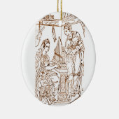 Heilige Cecilia met de heilige Catharina van Alexa Keramisch Ornament (Rechts)