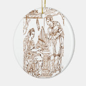 Heilige Cecilia met de heilige Catharina van Alexa Keramisch Ornament (Links)