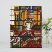 Heilige Cecilia Patroonheilige van Muziek Glas in (Staand voorkant)