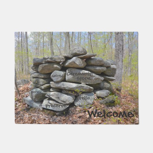 Heilige ceremoniële steen deurmat (Voorkant)