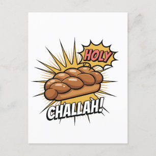 Heilige Challah Grappige Joodse Chanoeka Jood Feestdagenkaart