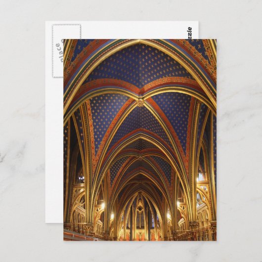 Heilige Chapel Paris Briefkaart (Voorkant / Achterkant)